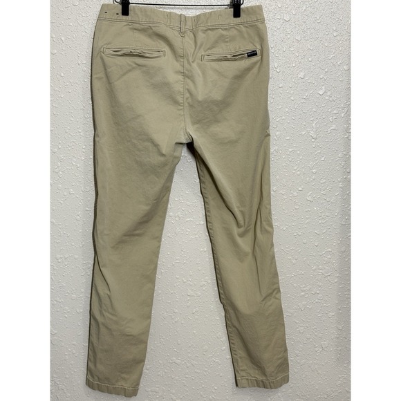 Hollister Chino Pants Mens 31x32 Khaki Slim Straight Stretch Casual Pockets - Picture 4 of 4
